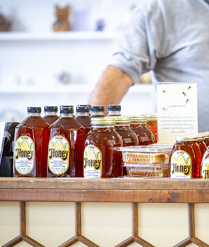 A display of honey